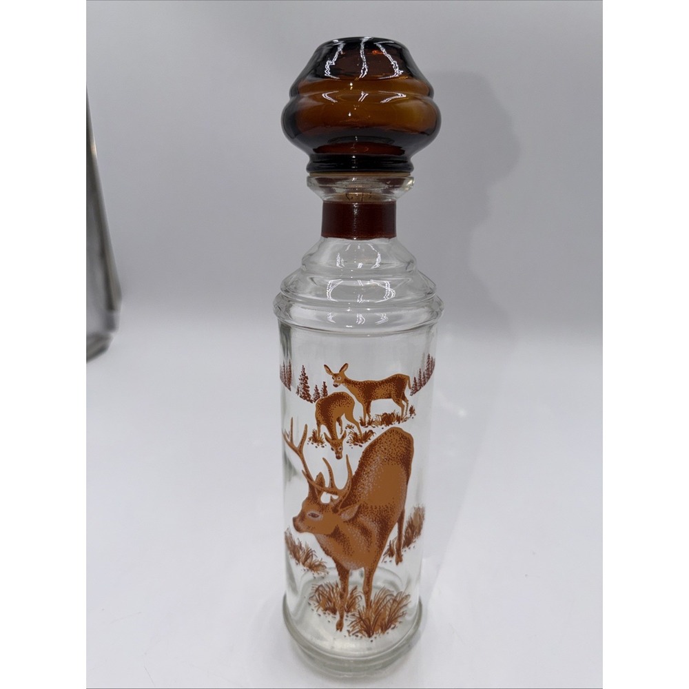 Cabin Still Vintage 1967 Sportsman's Collection Deer Whiskey Bottle Decanter